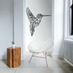 Hummingbird Geometric Modern Wall Art