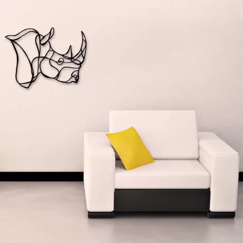 Rhino Wall Art Home Decor