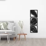 Floral Design Frames Home Wall Decor