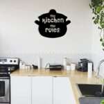 My Kitchen My Rules Wall Art