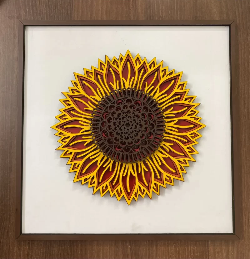 Sunflower 7-Layer wall art