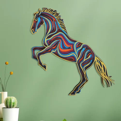 Horse 3d Layered Mandala Design Multilayer Wall Art
