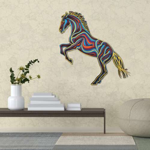 Mandala horse wall art