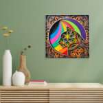 3D Cat Multilayer Mandala Wall Decor Art