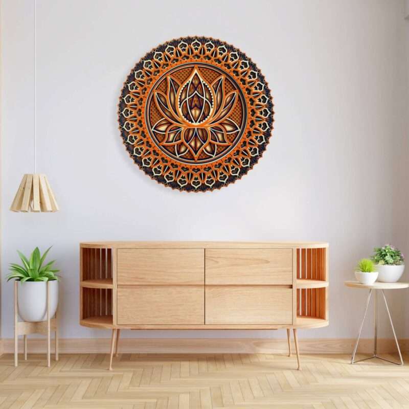 Experience Serenity and Style with STAGUM's Mandala Multilayer Wall Art